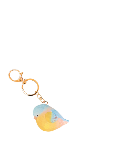 Porte clef oiseau en bois