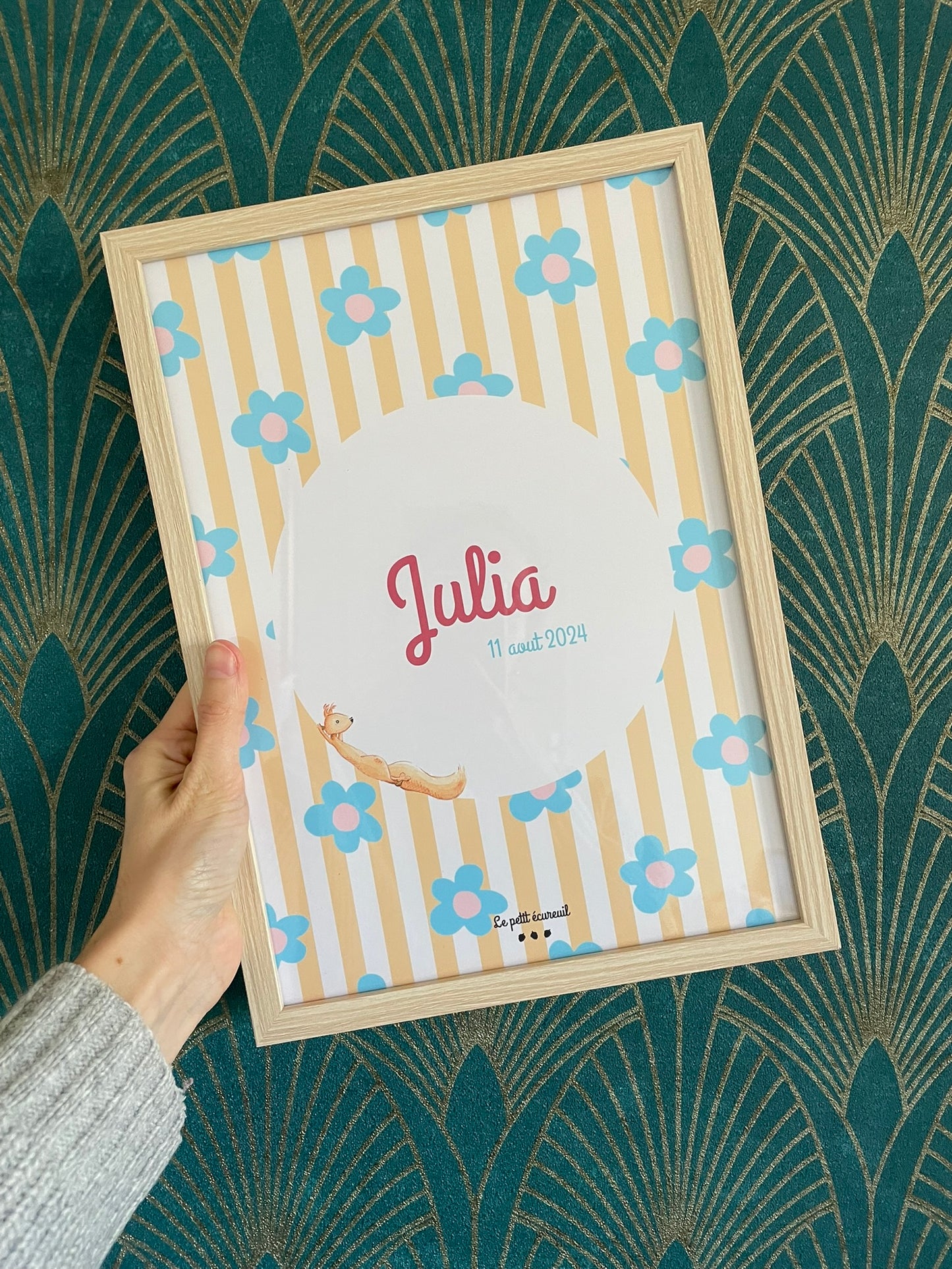 Affiche fleurie - Personnalisable
