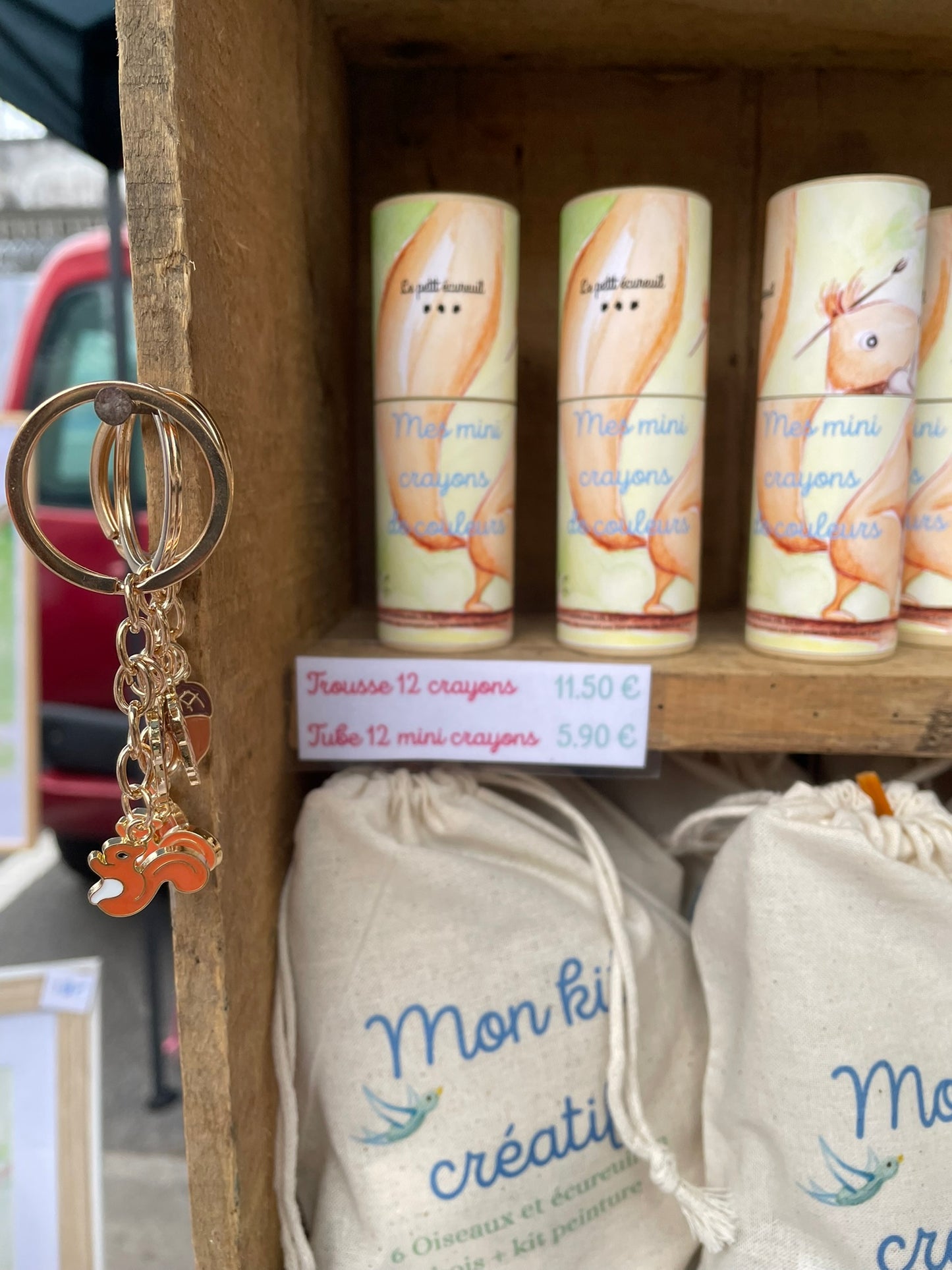 Porte clef écureuil