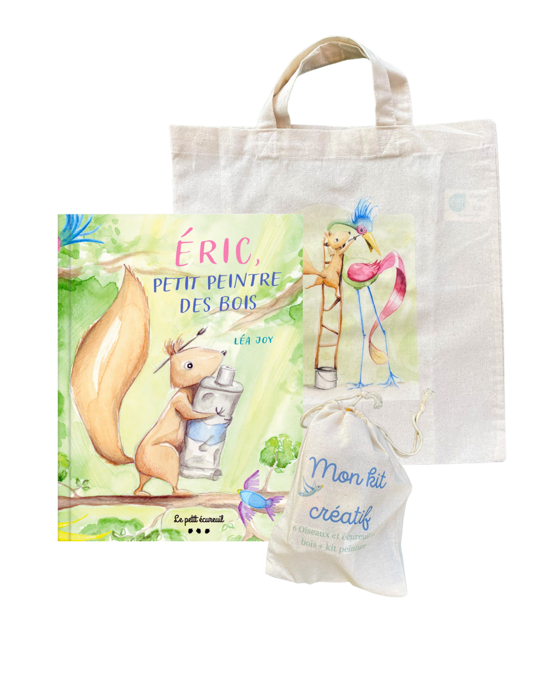Lot 1 Livre + 1 tote bag + 1 kit créatif