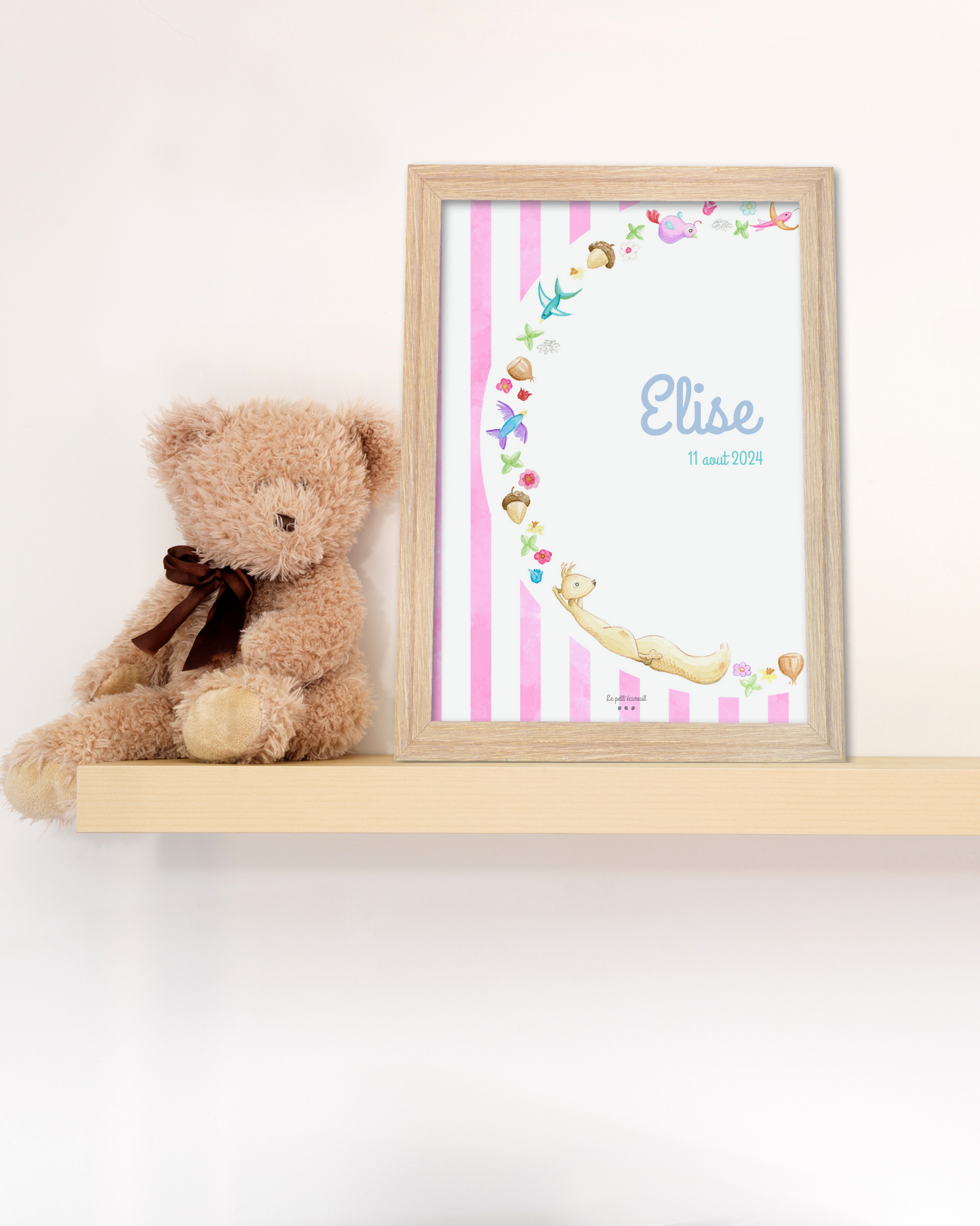 Affiche Le cercle d'Eric Fond rayé - Personnalisable