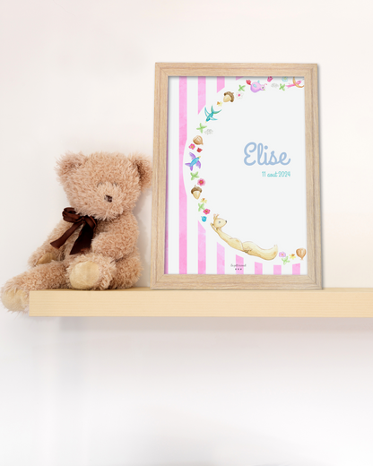 Affiche Le cercle d'Eric Fond rayé - Personnalisable