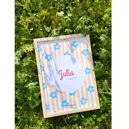 Affiche fleurie - Personnalisable