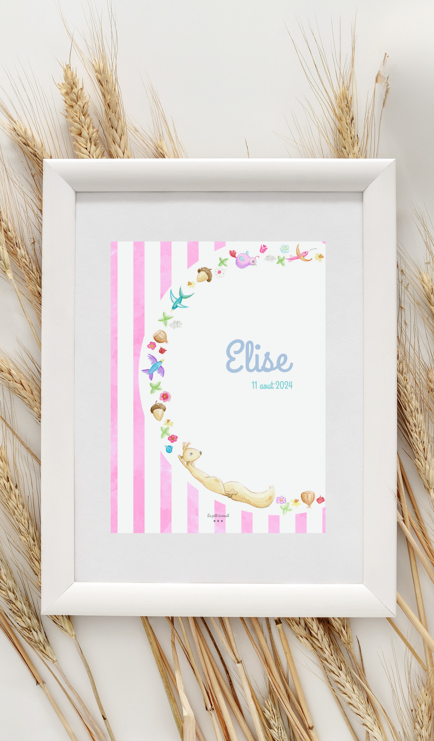 Affiche Le cercle d'Eric Fond rayé - Personnalisable